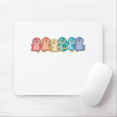 Regenboogvlag Gay Pride Lgbtq Penguin Cute Penguin Muismat (Met muis)