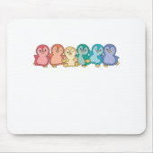 Regenboogvlag Gay Pride Lgbtq Penguin Cute Penguin Muismat (Voorkant)