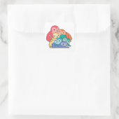 Regenboogvlag Gay Pride Lgbtq Penguin Cute Penguin Vierkante Sticker (Tas)