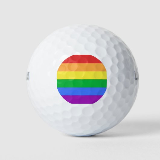 Regenboogvlag Golfballen (Voorkant)