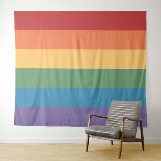 Regenboogvlag Heren extra groot LGBT Wandkleed (In Situ (horizontaal))
