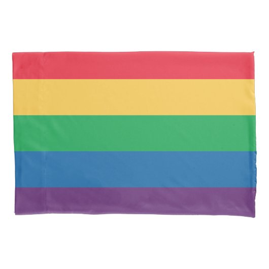 Regenboogvlag Hoesje Kussensloop (Voorkant)