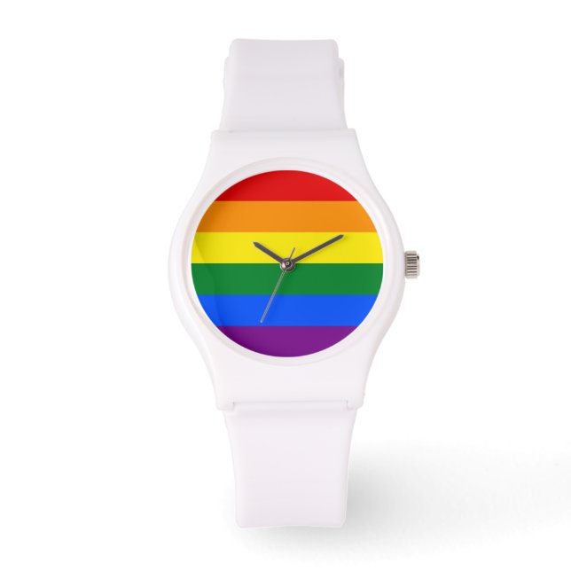 Regenboogvlag Horloge (Voorkant)