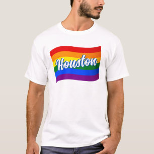 Regenboogvlag Houston Gay Pride LGBT LGBTQ T-shirt