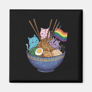 Regenboogvlag Katten Ramen Anime Gay Pride Maand L Magneet