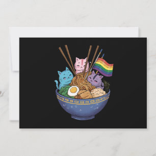 Regenboogvlag Katten Ramen Anime Gay Pride Month L Kaart