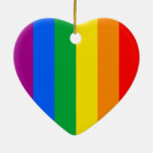 Regenboogvlag Keramisch Ornament (Achterkant)