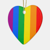 Regenboogvlag Keramisch Ornament (Links)