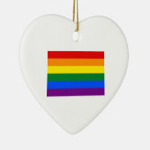 Regenboogvlag Keramisch Ornament (Rechts)