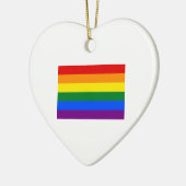 Regenboogvlag Keramisch Ornament (Links)