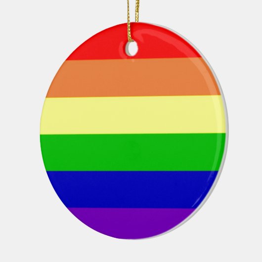 Regenboogvlag Keramisch Ornament (Links)