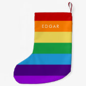 Regenboogvlag Kleine Kerstsok (Achterkant)