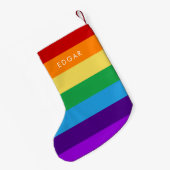 Regenboogvlag Kleine Kerstsok (Achterkant (Hangend))