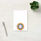 REGENBOOGVLAG KNOP + jouw teken of monogram Post-it® Notes (Kantoor)