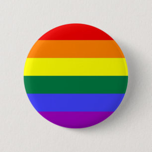 Regenboogvlag-laptop Ronde Button 5,7 Cm