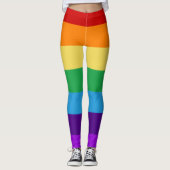 Regenboogvlag Leggings (Voorkant)