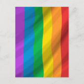 Regenboogvlag LGBT Briefkaart (Voorkant)