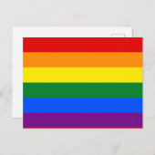 Regenboogvlag (LGBT) Briefkaart (Voorkant / Achterkant)