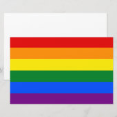 Regenboogvlag (LGBT) Briefpapier (Voorkant / Achterkant)