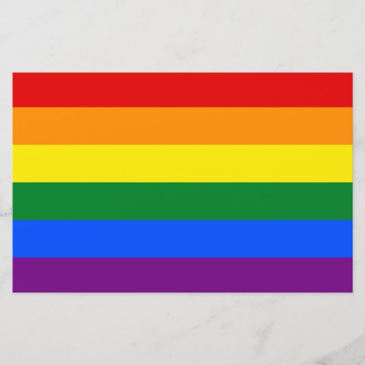 Regenboogvlag (LGBT) Briefpapier (Voorkant)