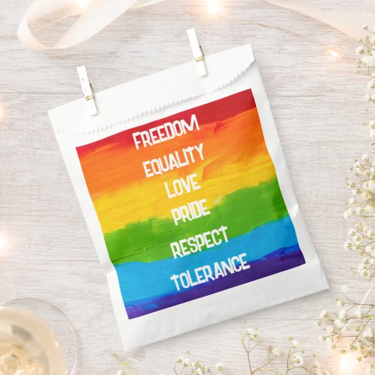 Regenboogvlag LGBT Cadeautas - Pride-feestgeschenk Bedankzakje (Geknipt)