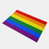 Regenboogvlag (LGBT) Deurmat (Schuin)