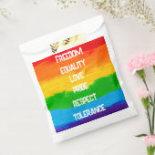 Regenboogvlag LGBT Favor Zak – Pride Feest Cadeau Bedankzakje (Gezegeld)