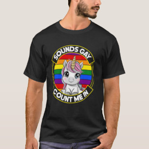 Regenboogvlag LGBT Gay Pride Geluiden Gay Tel Me M T-shirt