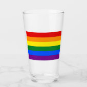 Regenboogvlag (LGBT) Glas (Voorkant)