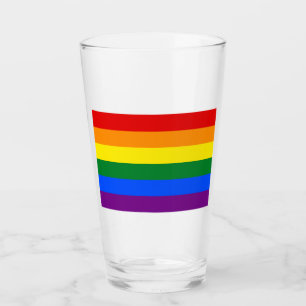 Regenboogvlag (LGBT) Glas