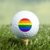 Regenboogvlag (LGBT) Golfballen (Insitu Shirt)