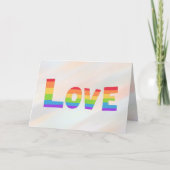 Regenboogvlag LGBT homoseksuele trots Love is Love Kaart (Voorkant)