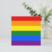 Regenboogvlag (LGBT) Kaart (Staand voorkant)