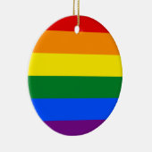 Regenboogvlag (LGBT) Keramisch Ornament (Rechts)