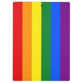 Regenboogvlag (LGBT) Klembord (Achterkant)
