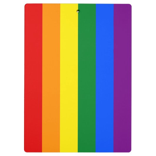 Regenboogvlag (LGBT) Klembord (Achterkant)
