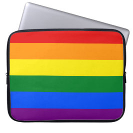 Regenboogvlag (LGBT) Laptop Sleeve