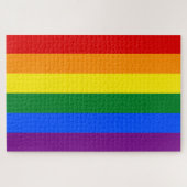 Regenboogvlag (LGBT) Legpuzzel (Horizontaal)