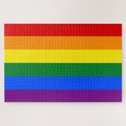 Regenboogvlag (LGBT) Legpuzzel (Horizontaal)