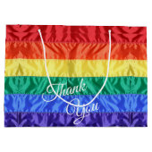 Regenboogvlag LGBT LGBTQ+ regenboogstrepen homopri Groot Cadeauzakje (Achterkant)