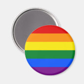 Regenboogvlag (LGBT) Magneet (Voorkant / Achterkant)