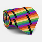 Regenboogvlag LGBT Necktie Stropdas (Opgerold)