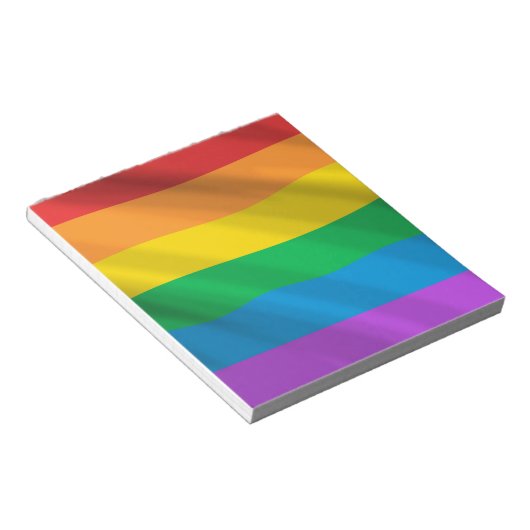 Regenboogvlag LGBT Notitieblok (Schuin)