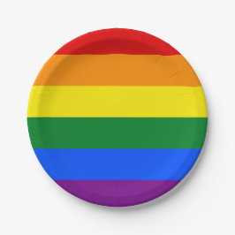 Regenboogvlag (LGBT) Papieren Bordje
