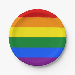 Regenboogvlag (LGBT) Papieren Bordje