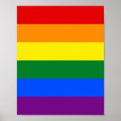 Regenboogvlag (LGBT) Poster (Voorkant)