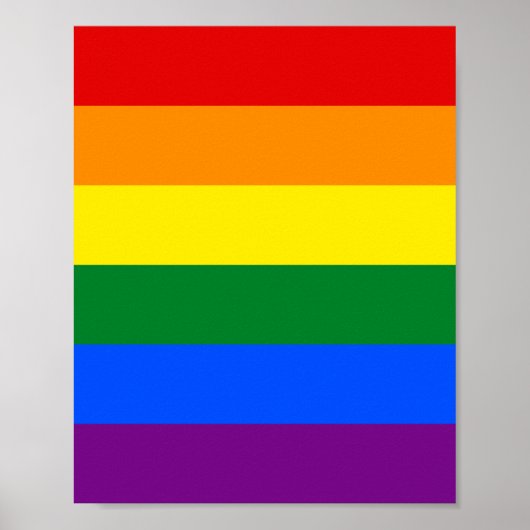 Regenboogvlag (LGBT) Poster (Voorkant)