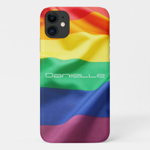 Regenboogvlag LGBT Pride Persoonlijke Naam Case-Mate iPhone Case