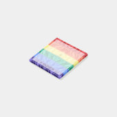 Regenboogvlag LGBT pride regenboogstrips aangepast Post-it® Notes (Schuin)