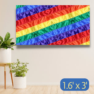 Regenboogvlag LGBT regenboog streept homoseksuele  Spandoek